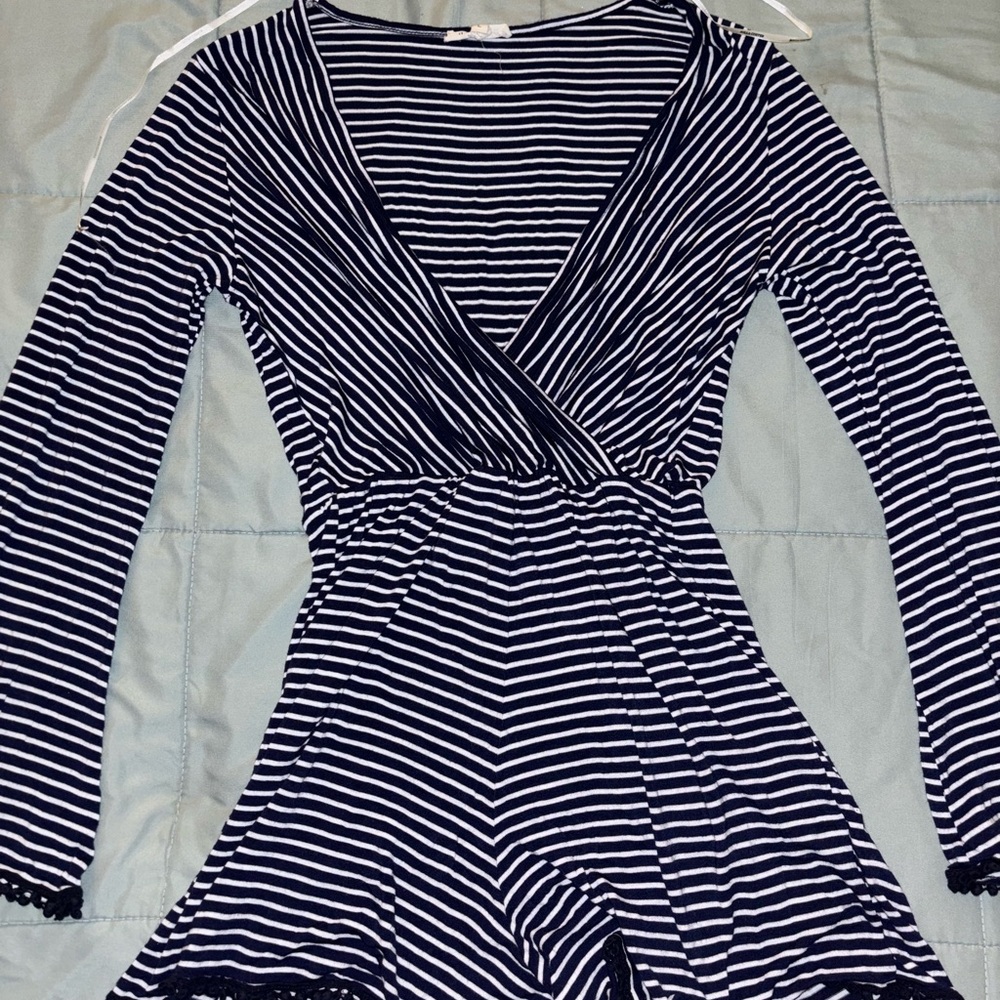 Striped romper